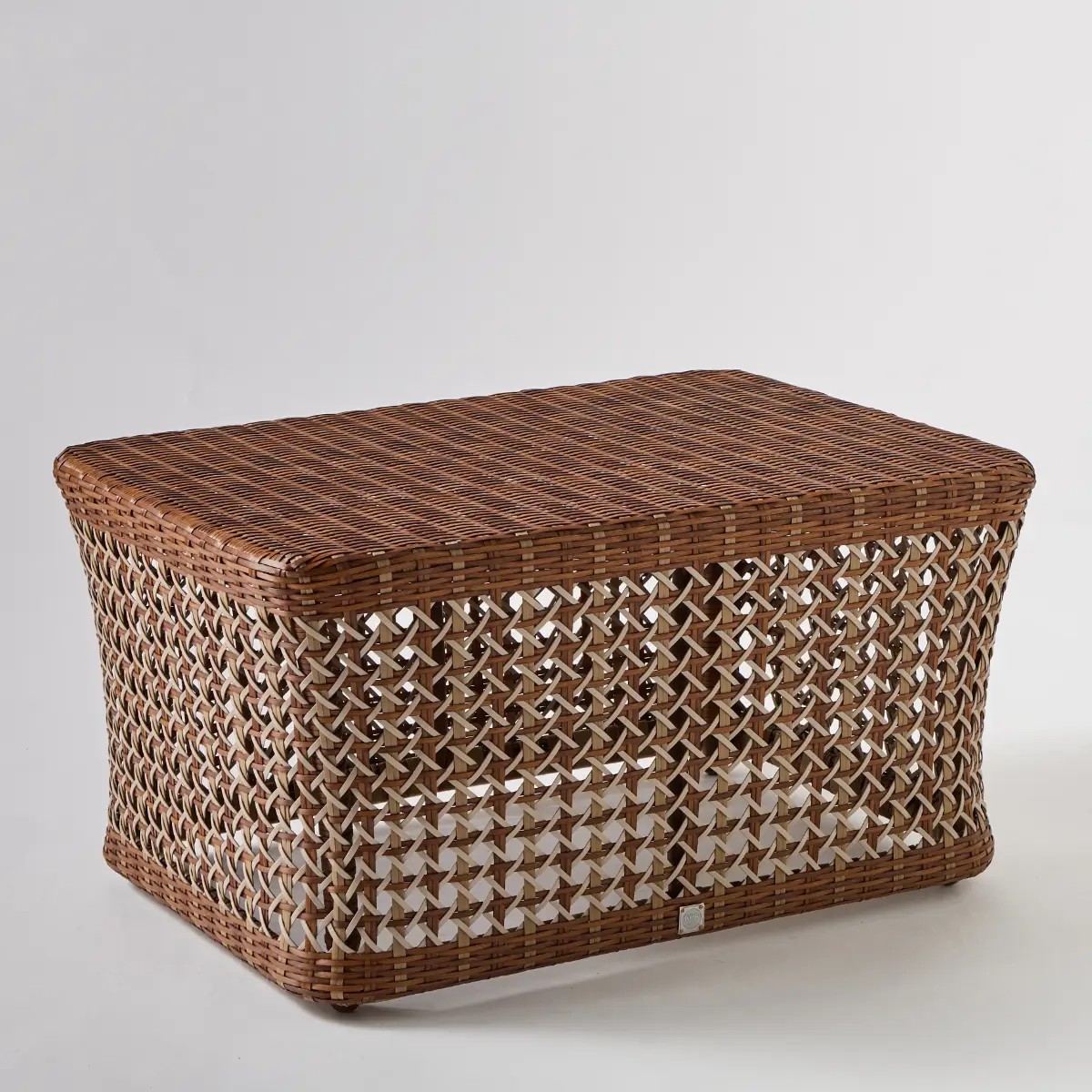 Table basse en résine rectangulaire ANTIBES LATERITE beige, KOK