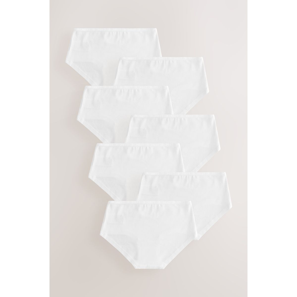 Slip taille basse, lot de 7 blanc, NEXT