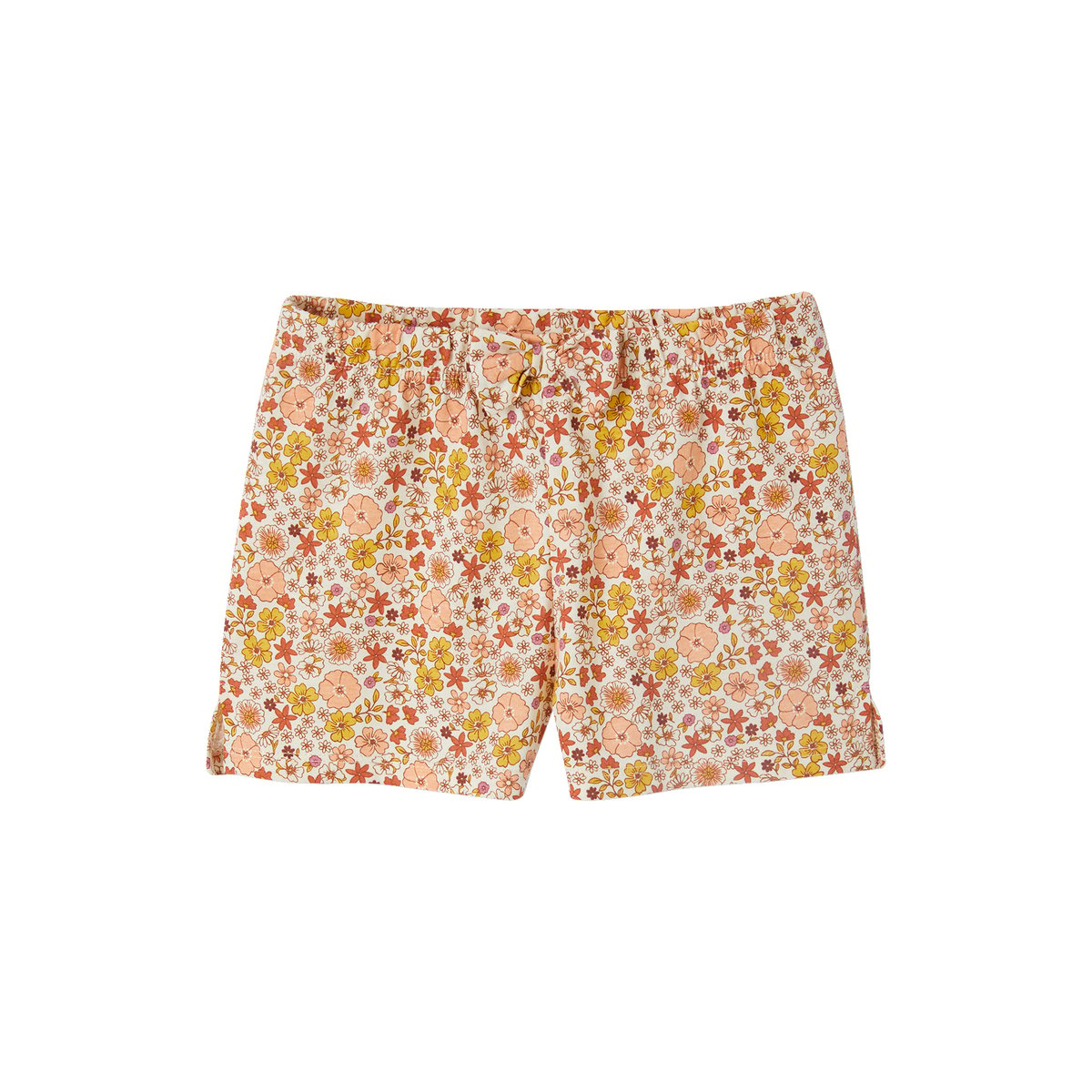 Lot de 2 pyjashorts en maille côtelée écru, VERTBAUDET