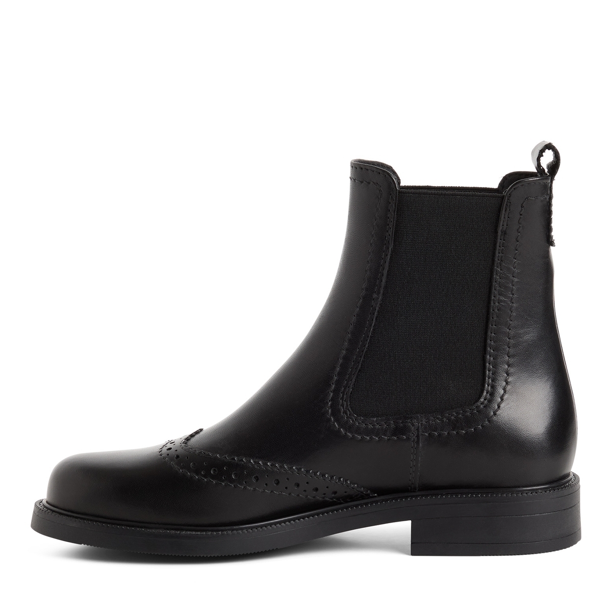 Bottine Chelsea en cuir noir, TAMARIS