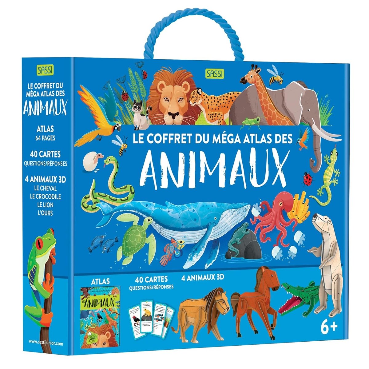 Méga Atlas des Animaux bleu, SASSI JUNIOR
