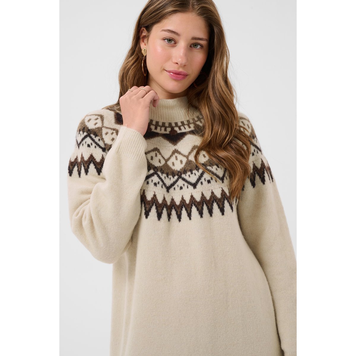 Robe beige oatmeal, CREAM