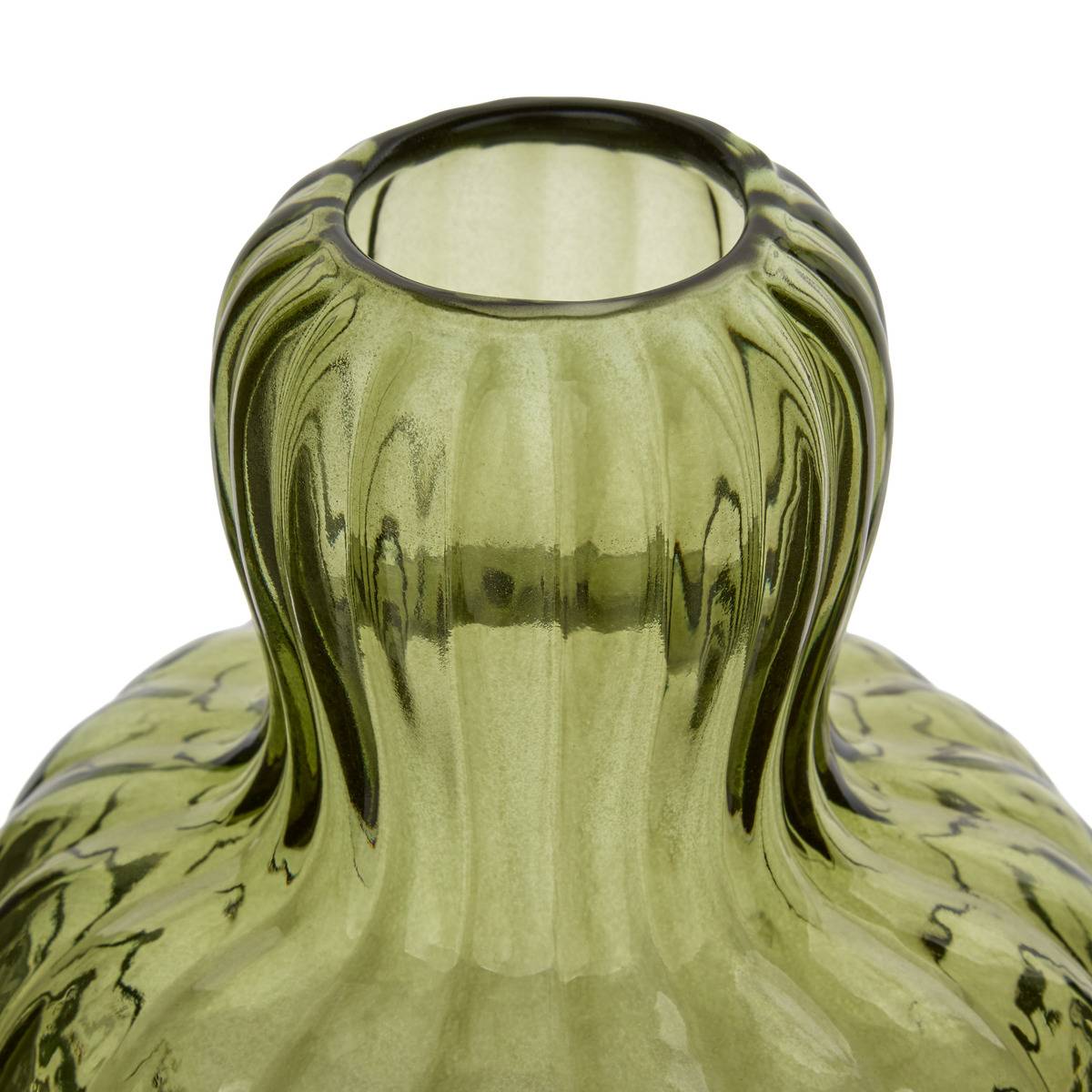 Vase Lisière H.19,5cm marron, ATMOSPHERA