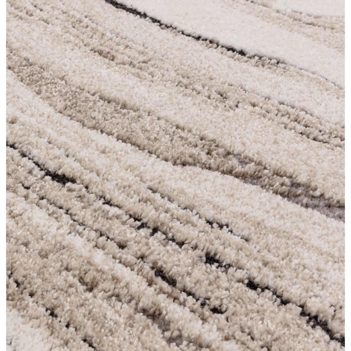 Tapis salon et chambre tissé plat SWELL beige, NOVATREND