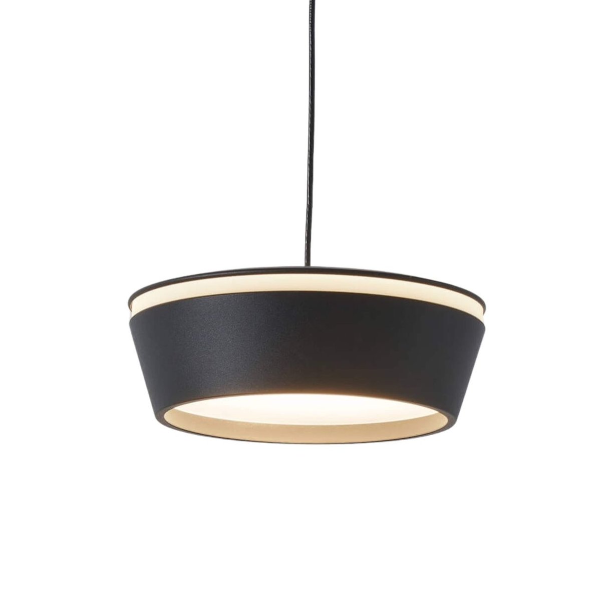 Suspension LED tube design minimaliste - MAVEL noir, KOSILUM