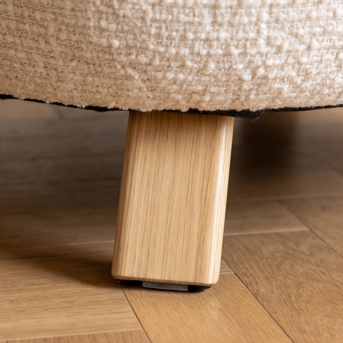 Fauteuil en tissu et métal PASCAL blanc, MADE IN MEUBLES 