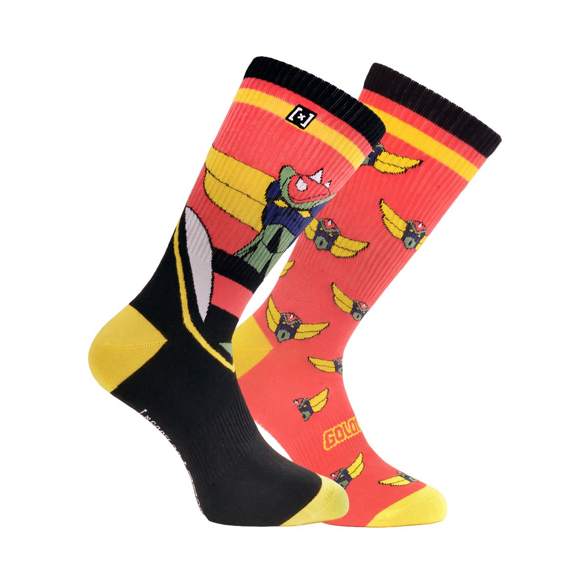Chaussette Coton Goldorak rouge/noir/jaune/vert/bleu/blanc, CAPSLAB