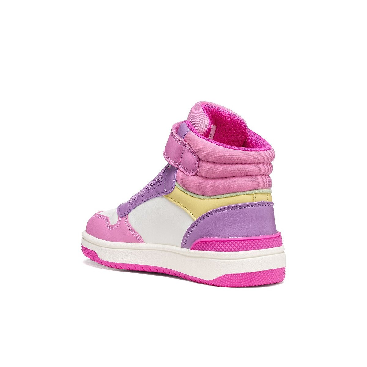 Kids Washiba High Top Trainers white/pink, GEOX