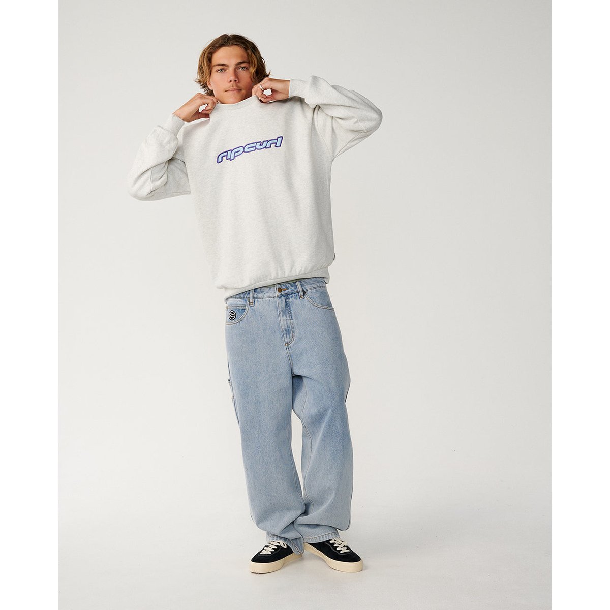 Sweat col rond ARCHIVE sports marle, RIP CURL