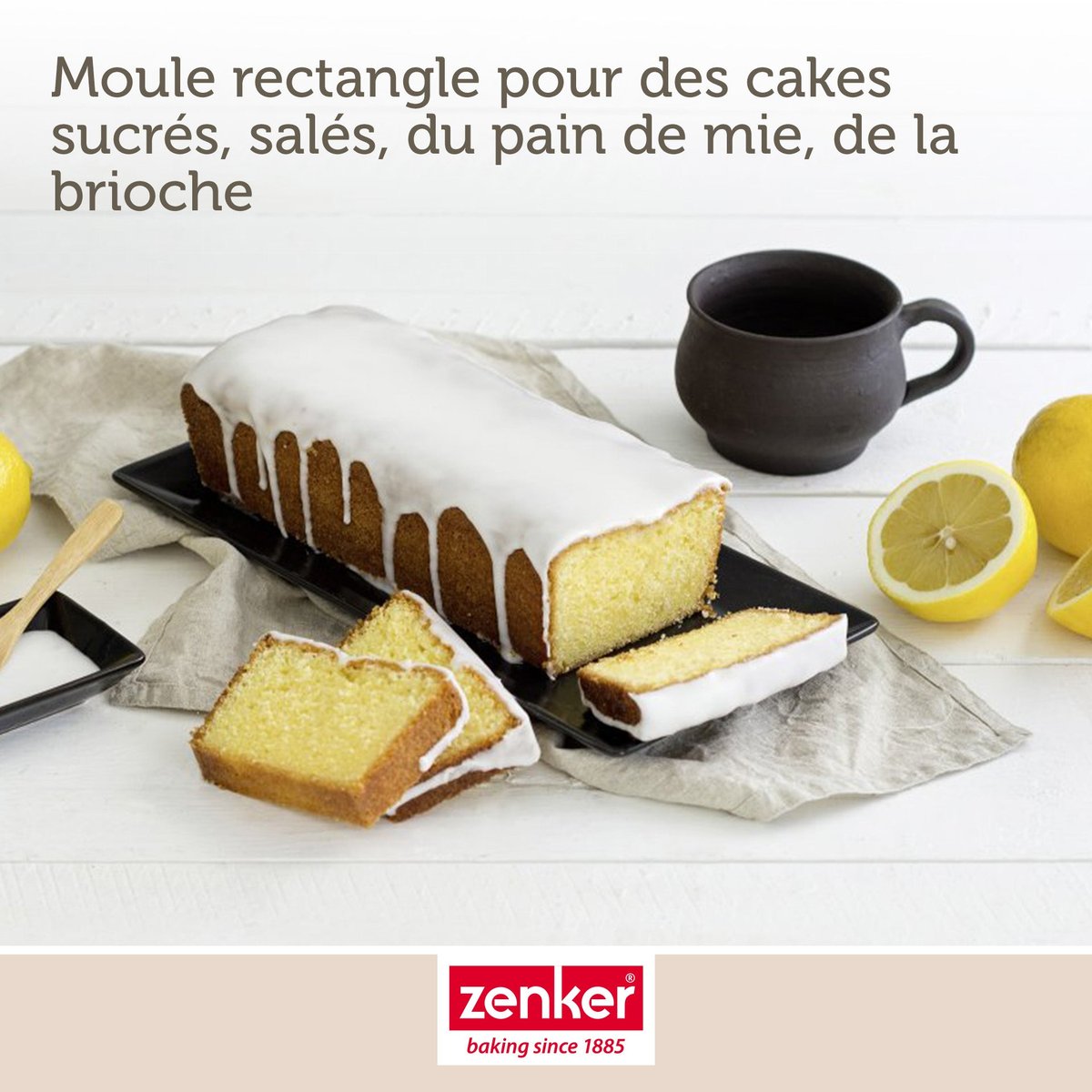 Set de moule à cakes et moule à savarins noir, ZENKER
