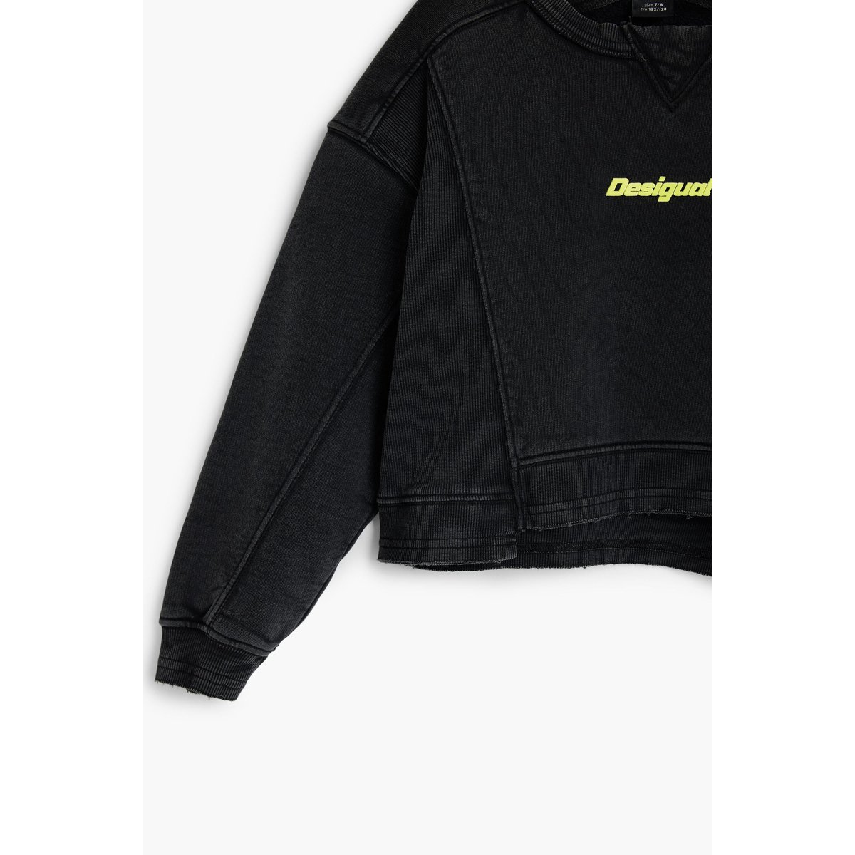 Sweat-shirt coutures logo noir, DESIGUAL