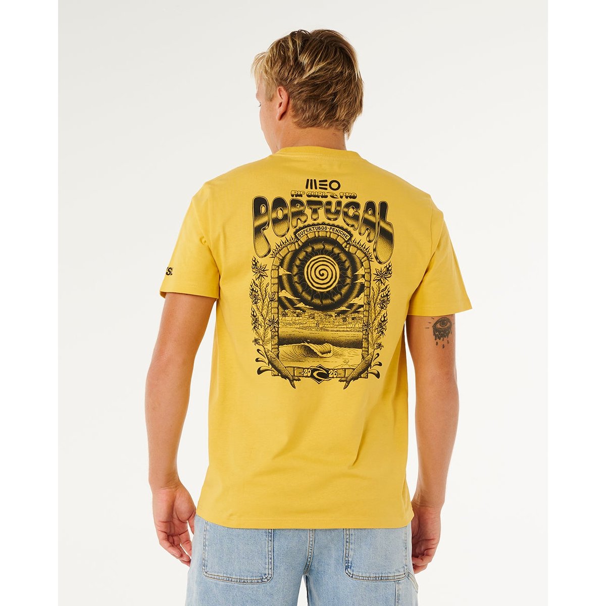 T-shirt relax MEO PENICHE Pro 26 ocre, RIP CURL