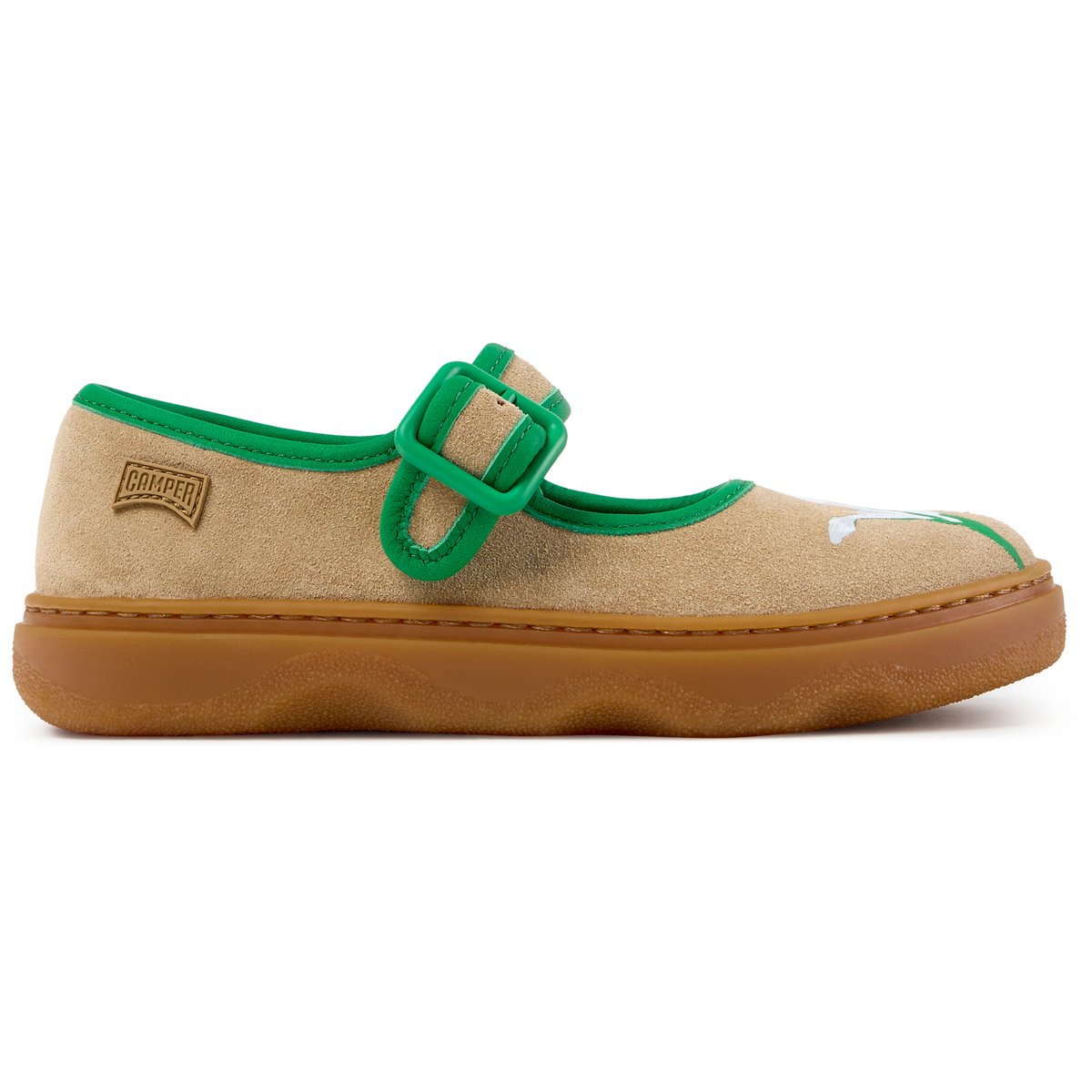 Ballerines Kiddo Suede Leather bourgogne, CAMPER