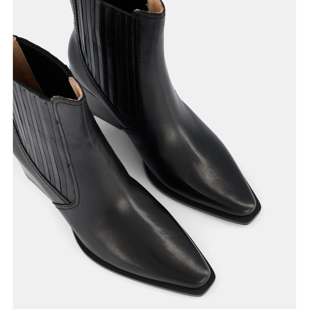 Bottines western chelsea cecilia cuir noir, GALERIES LAFAYETTE