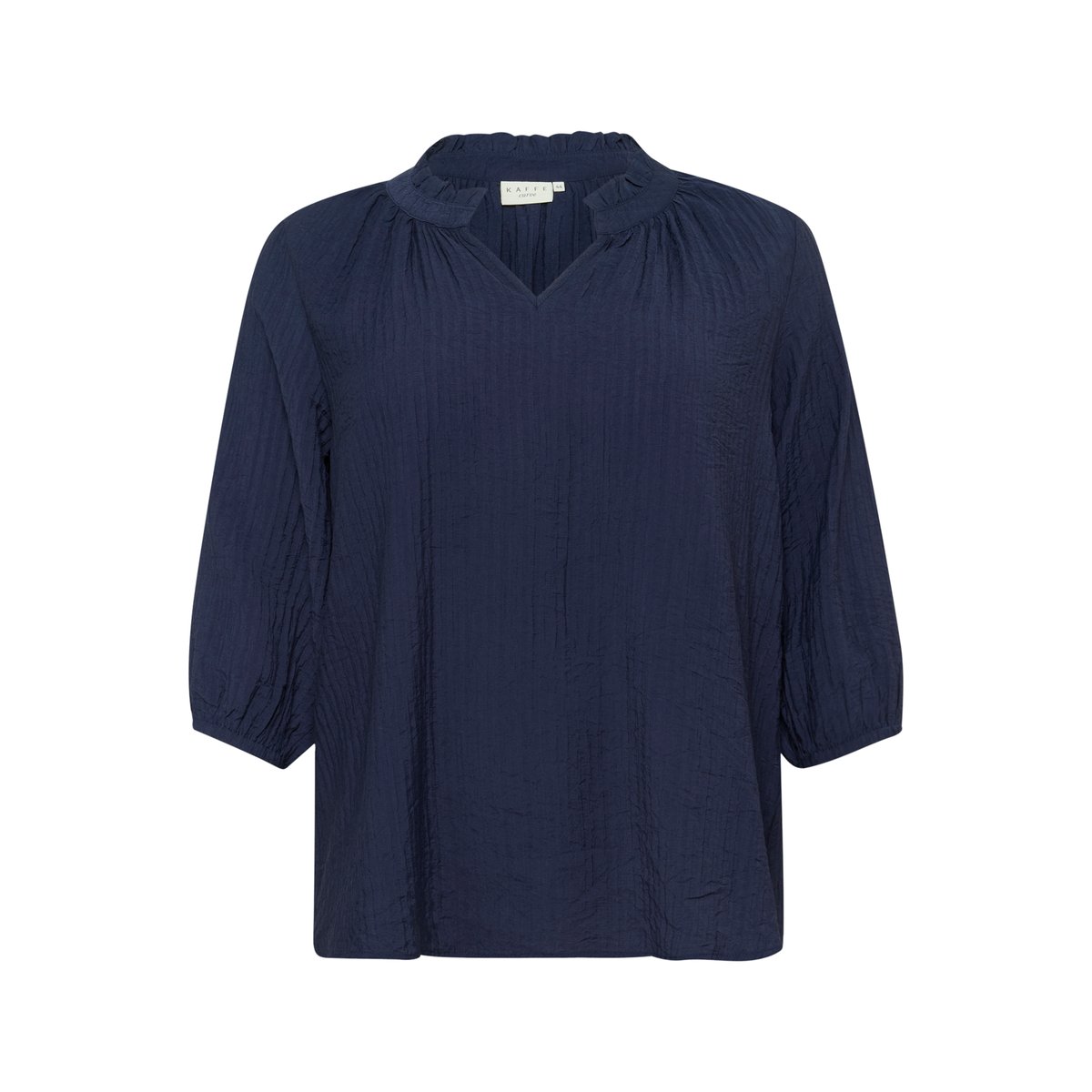 Blouse with long sleeve bleu midnight marine, KAFFE CURVE