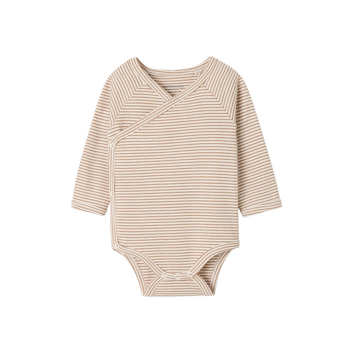 Lot de 3 bodies naissance manches longues cappuccino, VERTBAUDET