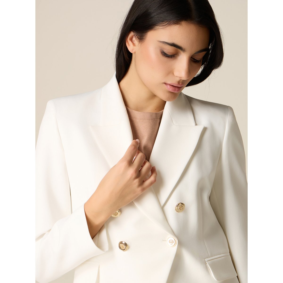 Blazer croisé blanc, OLTRE