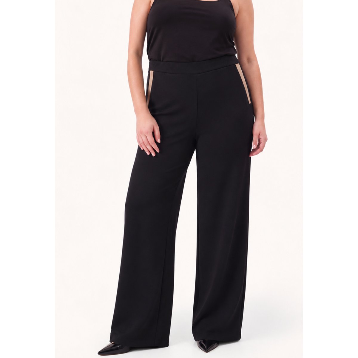 Pantalon Flare Fit noir, YOEK