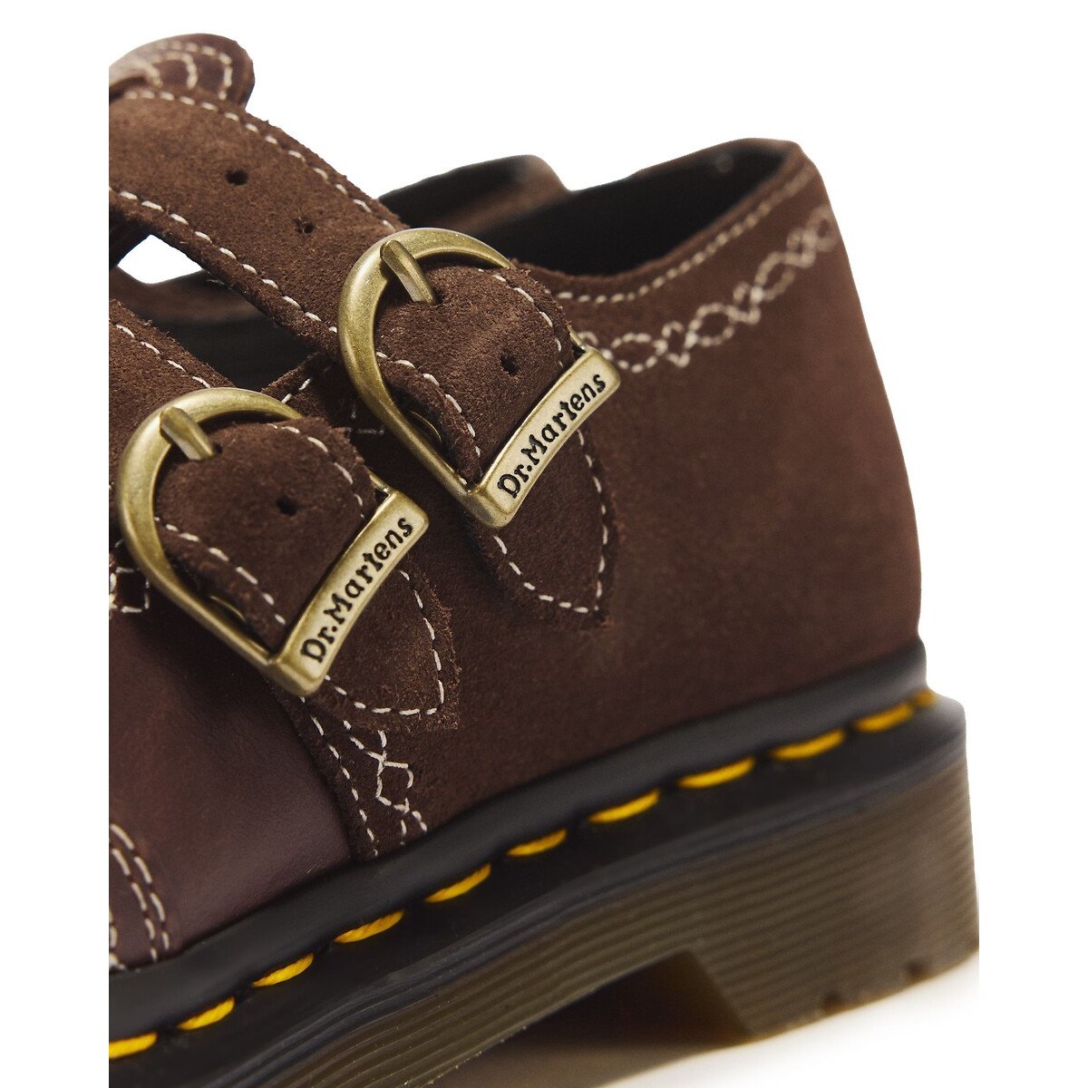 Babies en cuir, 8065 Mary Jane Rodeo marron foncé, DR. MARTENS