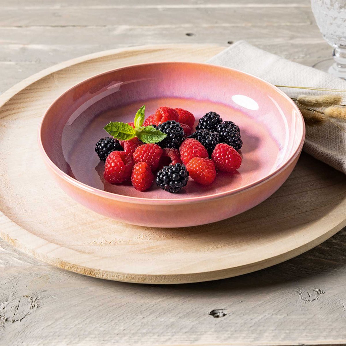 Assiette Creuse À Pâtes PERLEMOR rose pâle, LIKE. BY VILLEROY & BOCH
