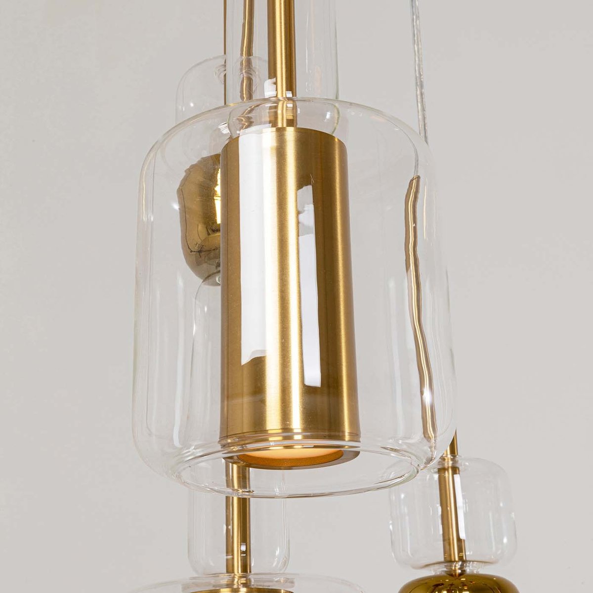 Suspension en verre et acier, CANDY BAR or, KARE DESIGN