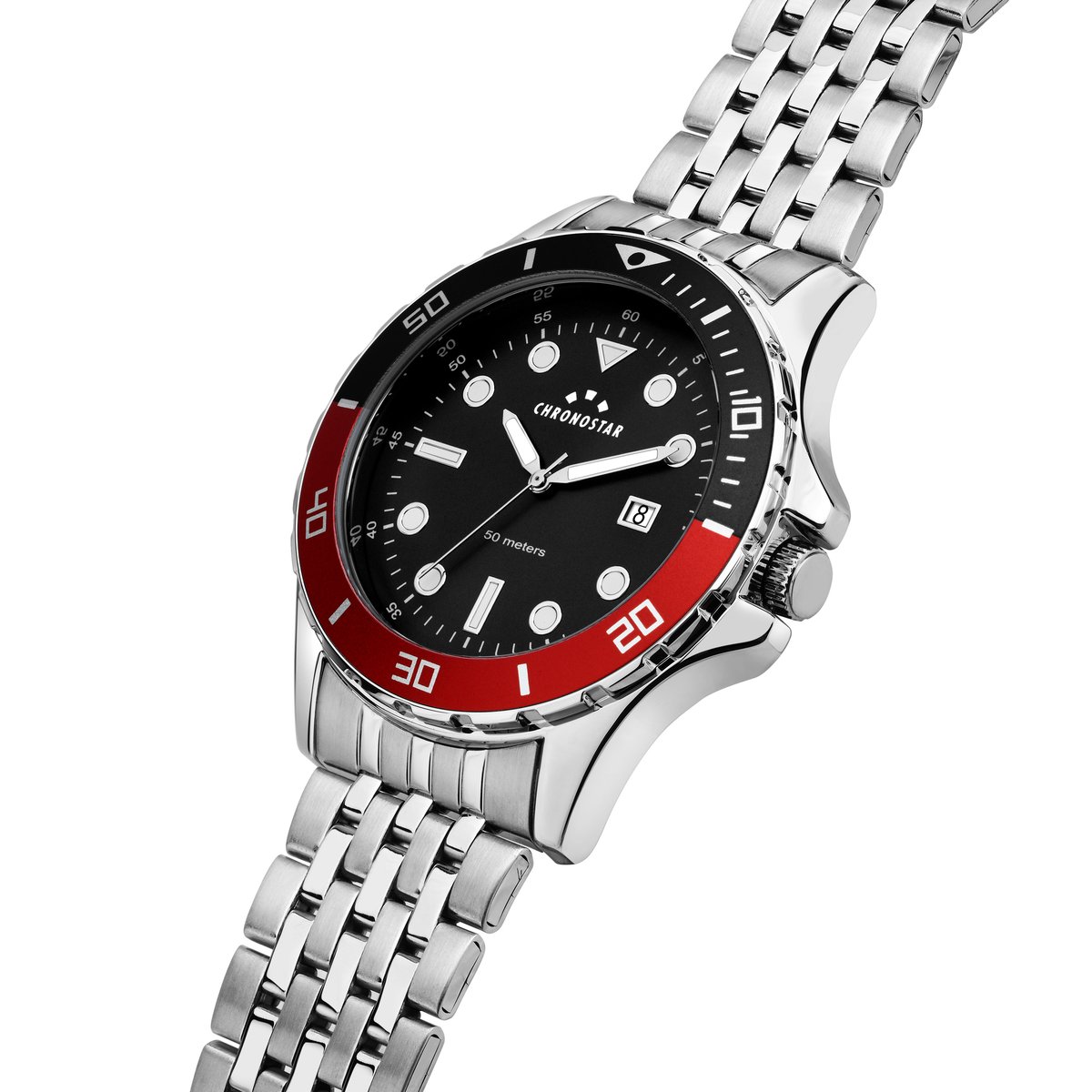 Montre multifonction CAPTAIN 2.0 noir, sunray, CHRONOSTAR