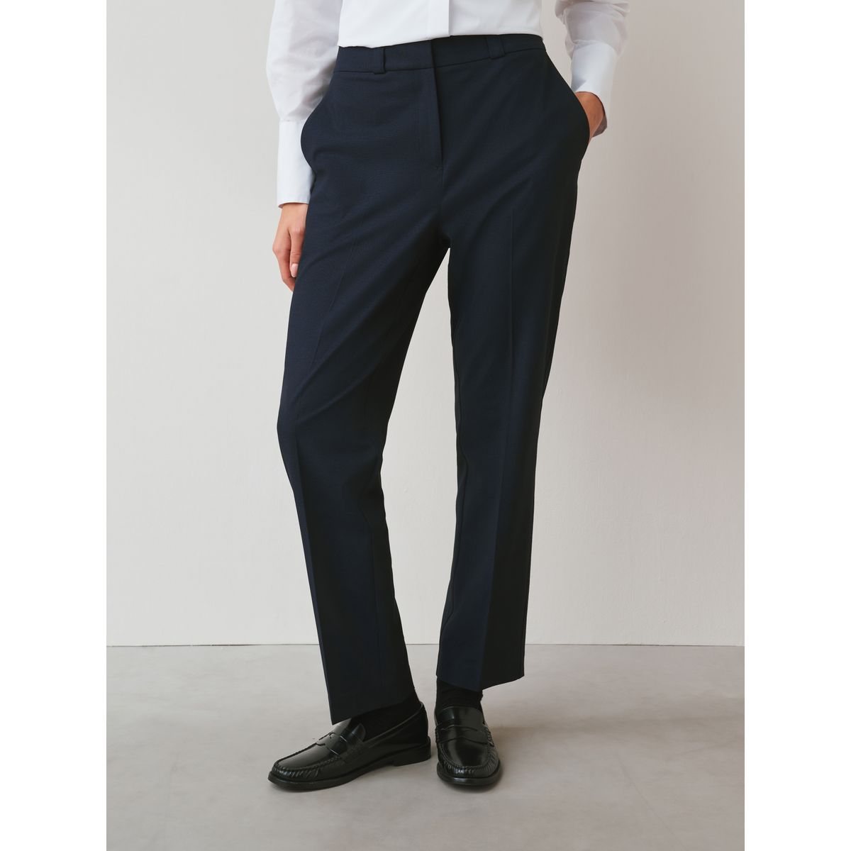Pantalon slim robuste bleu marine, NEXT