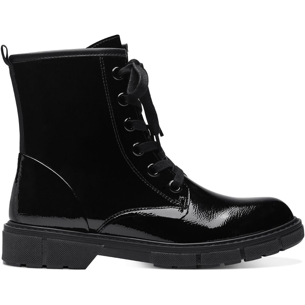 Bottine talon bloc noir laque, MARCO TOZZI