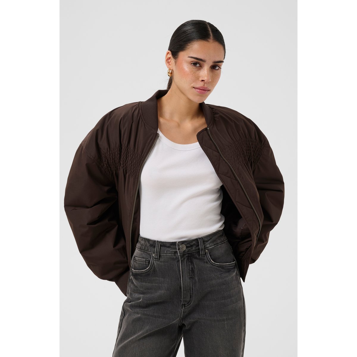 Manteau marron coffee bean, KAFFE