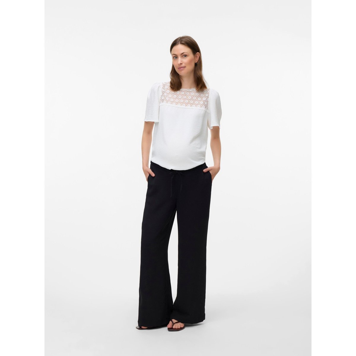Pantalon À Jambe Large black 1, VERO MODA