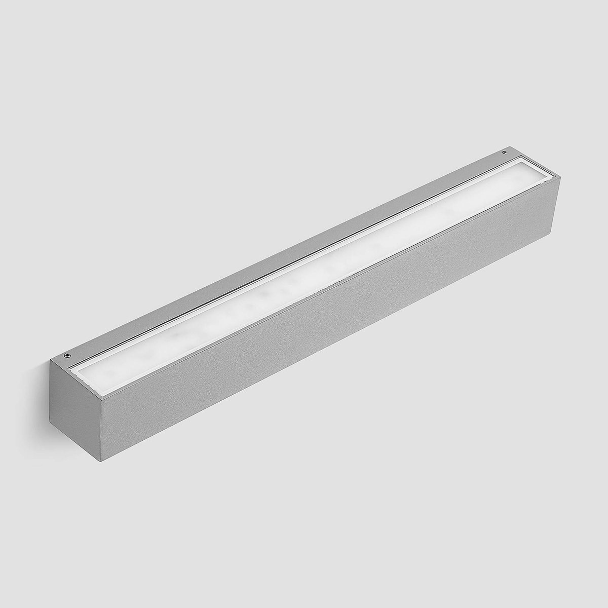 Applique extérieure en aluminium moderneLED argent, LUCANDE