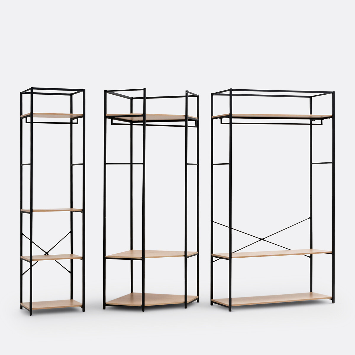 Module de dressing d'angle, Adarbi noir/bois, LA REDOUTE INTERIEURS