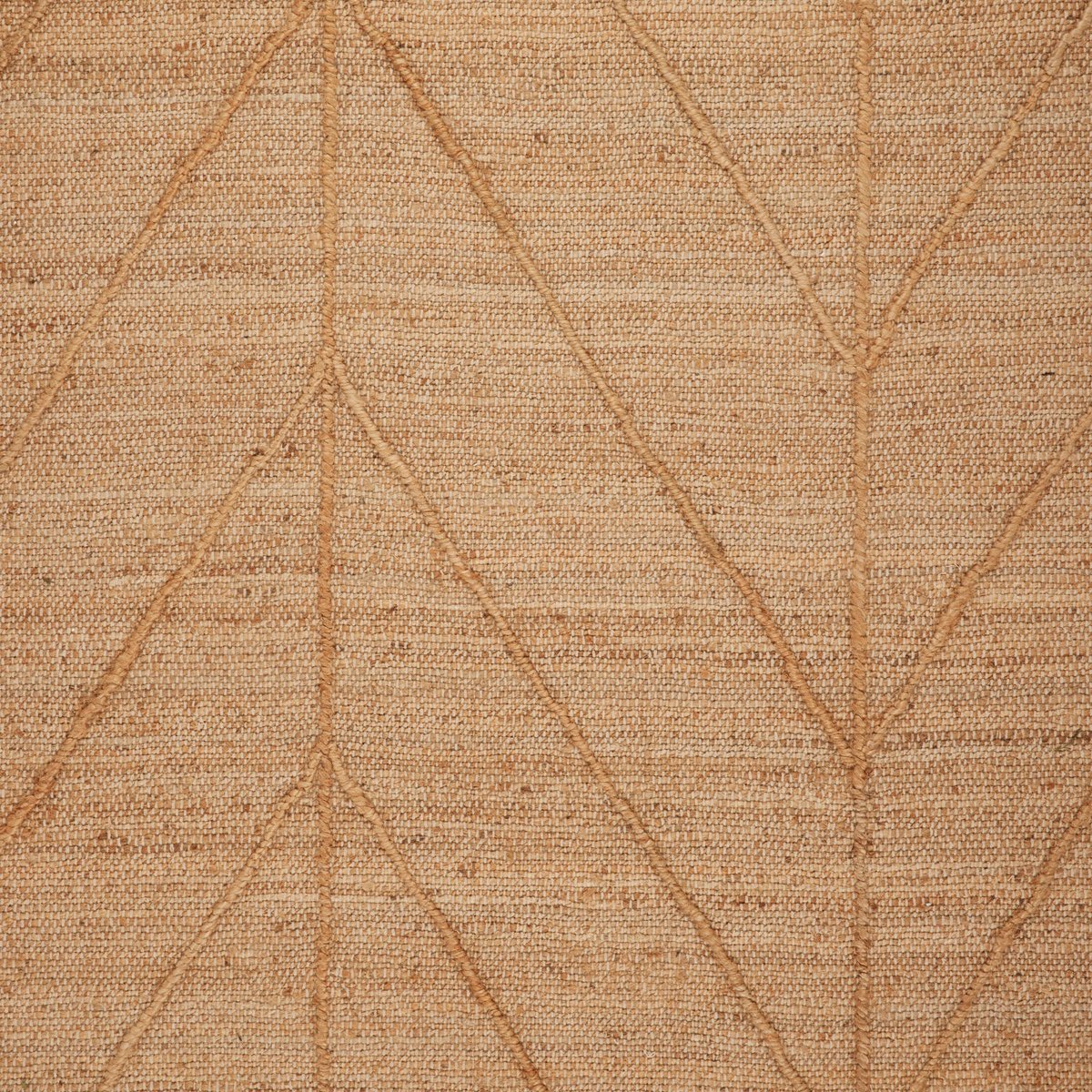 tapis de sol en 100% jute à motif chevron XXL DEEVA jute, MADURA