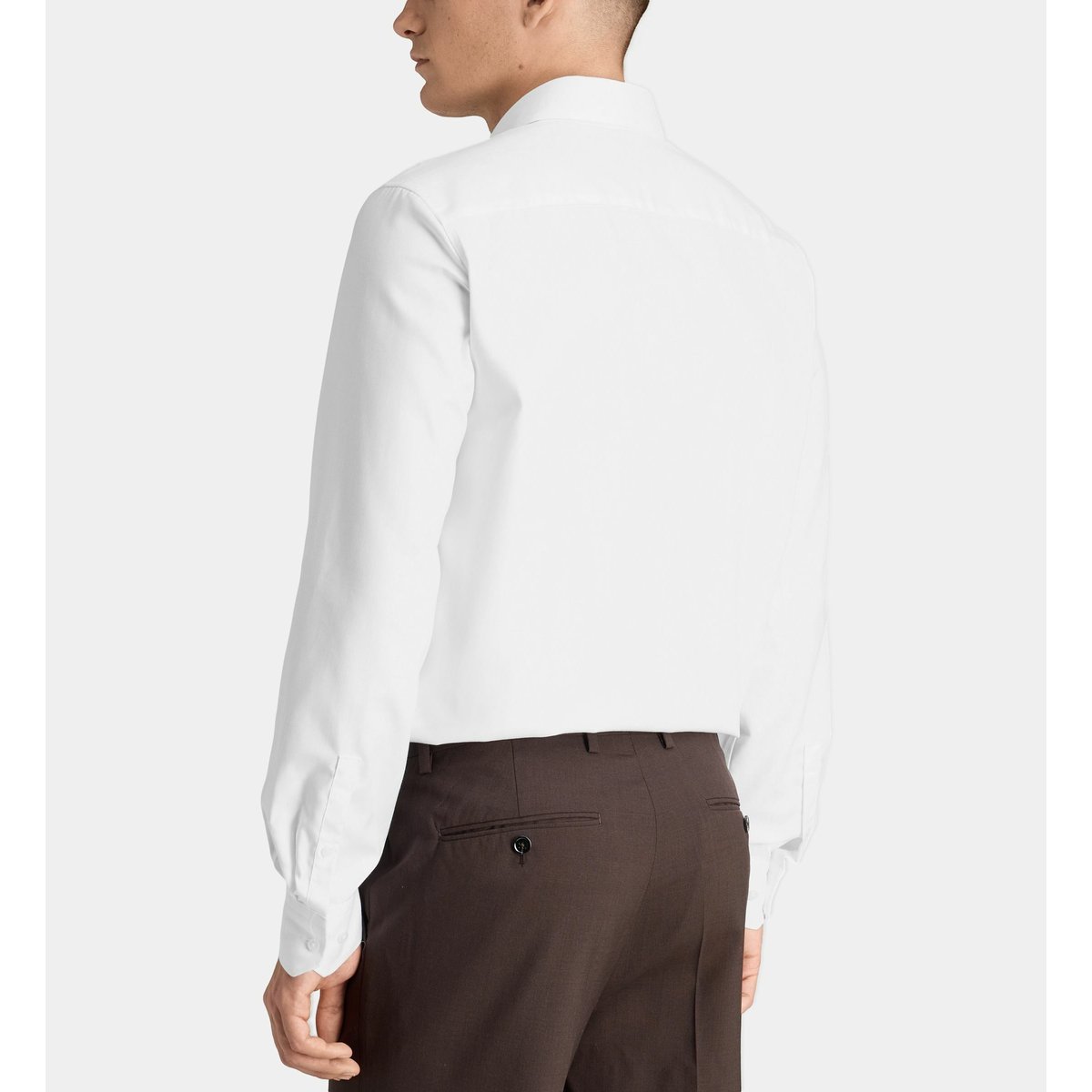 Chemise droite hsrdobba en coton blanc, GALERIES LAFAYETTE