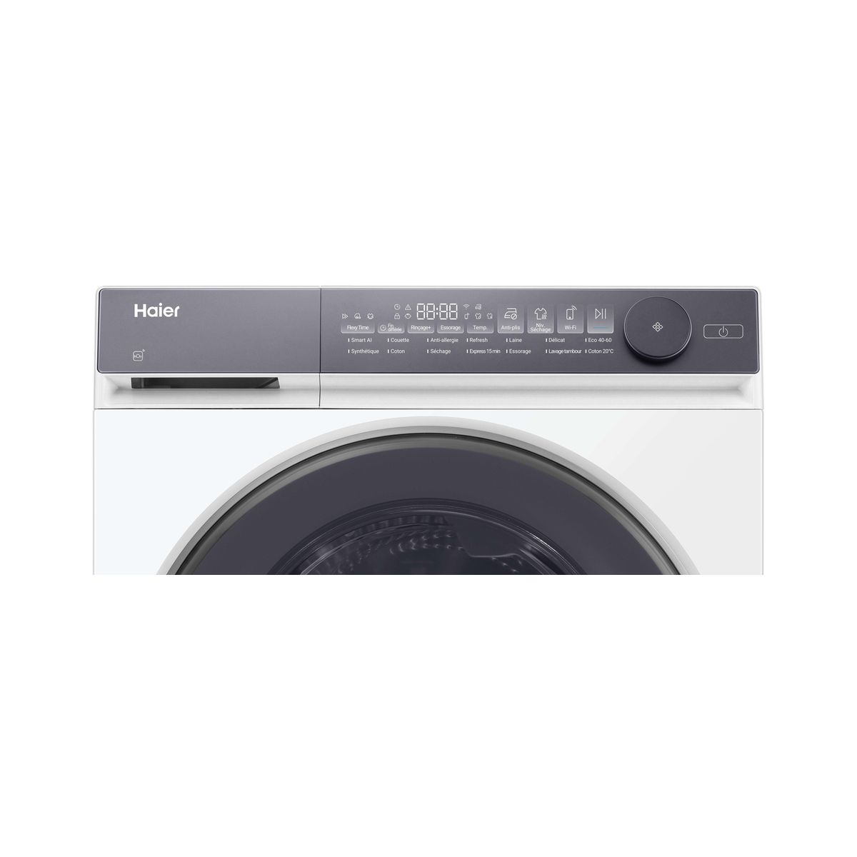 Lave linge séchant hublot HWD80BP14367TUFR couleur unique, HAIER