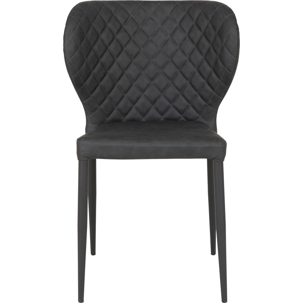 Chaise capitonnée collection MALITED gris anthracite, RECOLLECTION