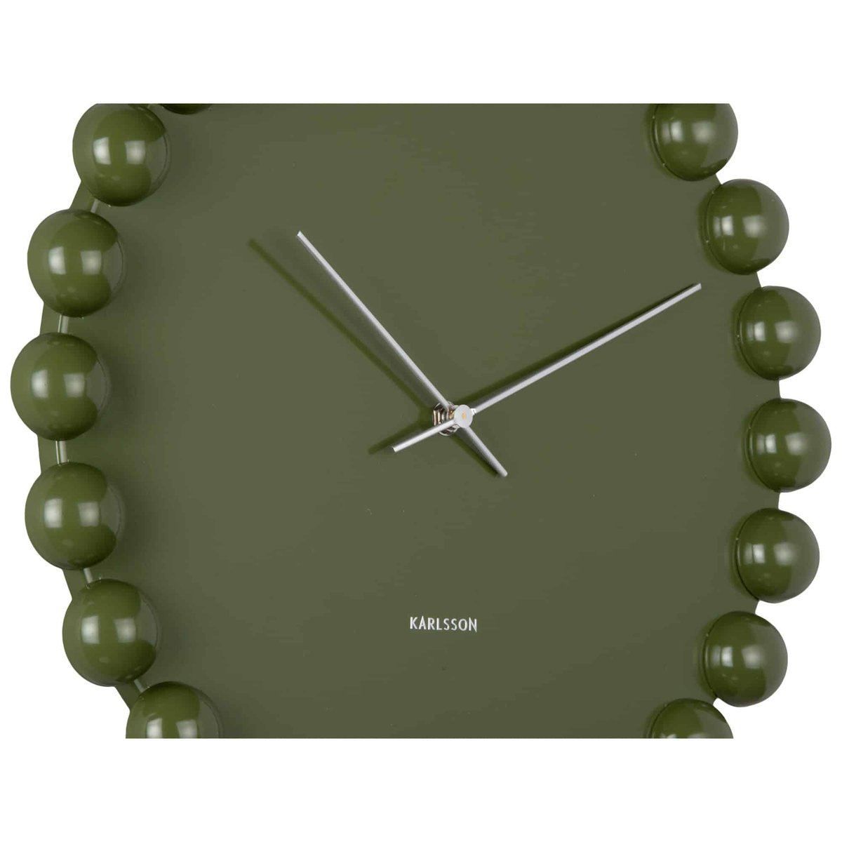 Horloge Murale Métal CADIZ DOTTY vert, KARLSSON