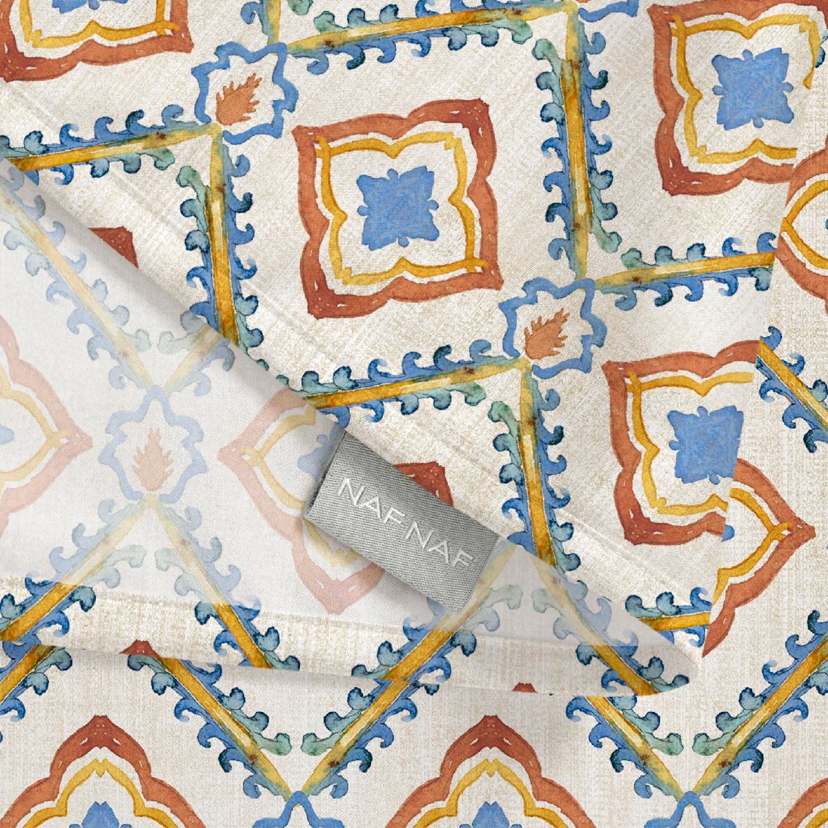 Nappe anti-taches Agadir - 100% coton - orange, NAF NAF HOME