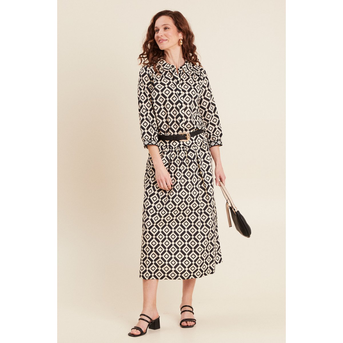 Chemise manches 3/4 noir, BREAL