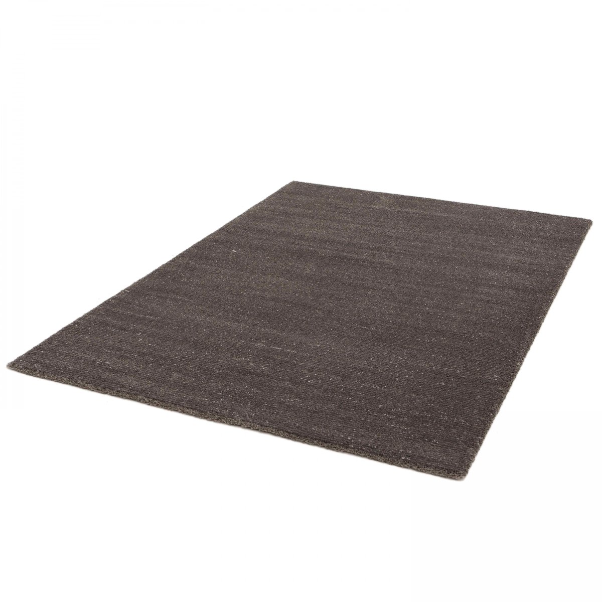 Tapis à poils ras en polypropylène, MANAE gris anthracite, OVIALA
