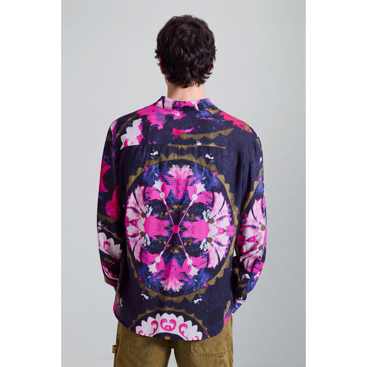 chemise à manches longues mandala rose, DESIGUAL