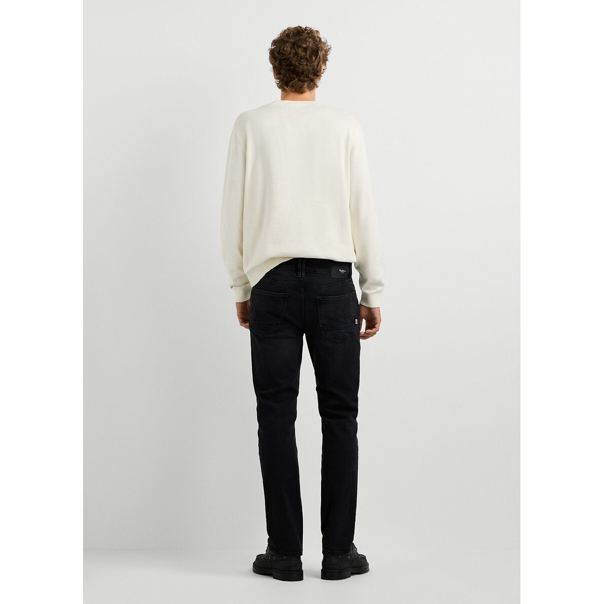 Slim-Fit-Jeans HATCH black stone washed, PEPE JEANS