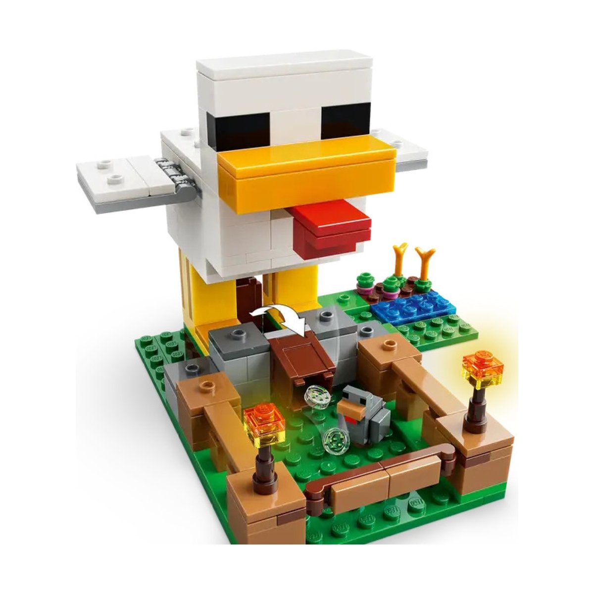 Minecraft La ferme à poulet multicolore, LEGO