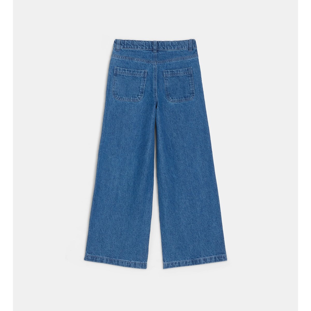 Jean large talerme coton denim bleu moyen, CADET ROUSSELLE