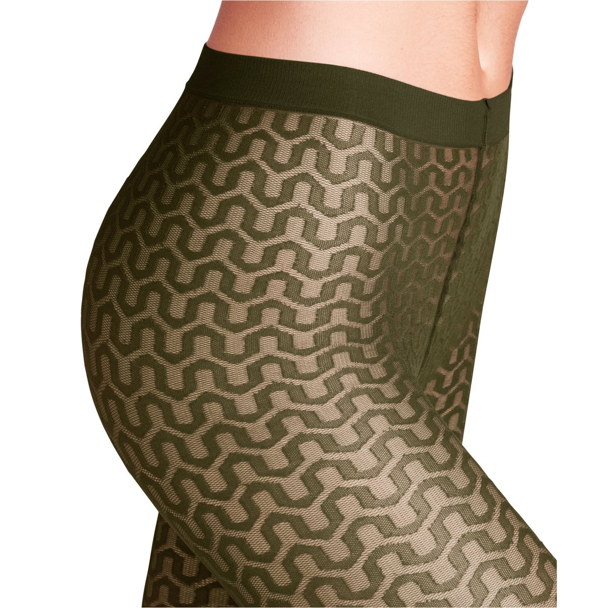 Collant Cryptogram 30 Transparent artichaut, FALKE