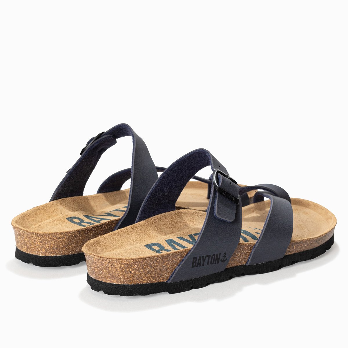 Tongs DIANE bleu marine, BAYTON