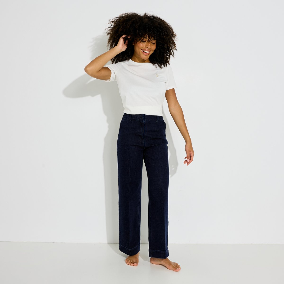 Jean flare PALMA F.02 bleu brut, GRAIN DE MALICE