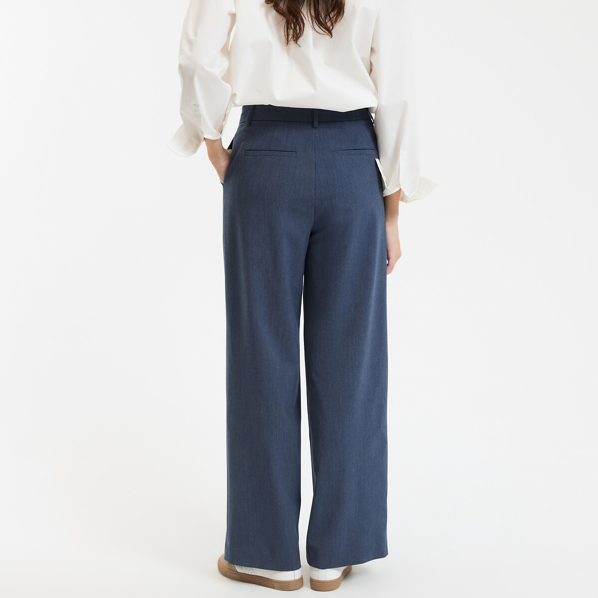Loose-Fit Bundfaltenhose blau, LA REDOUTE COLLECTIONS