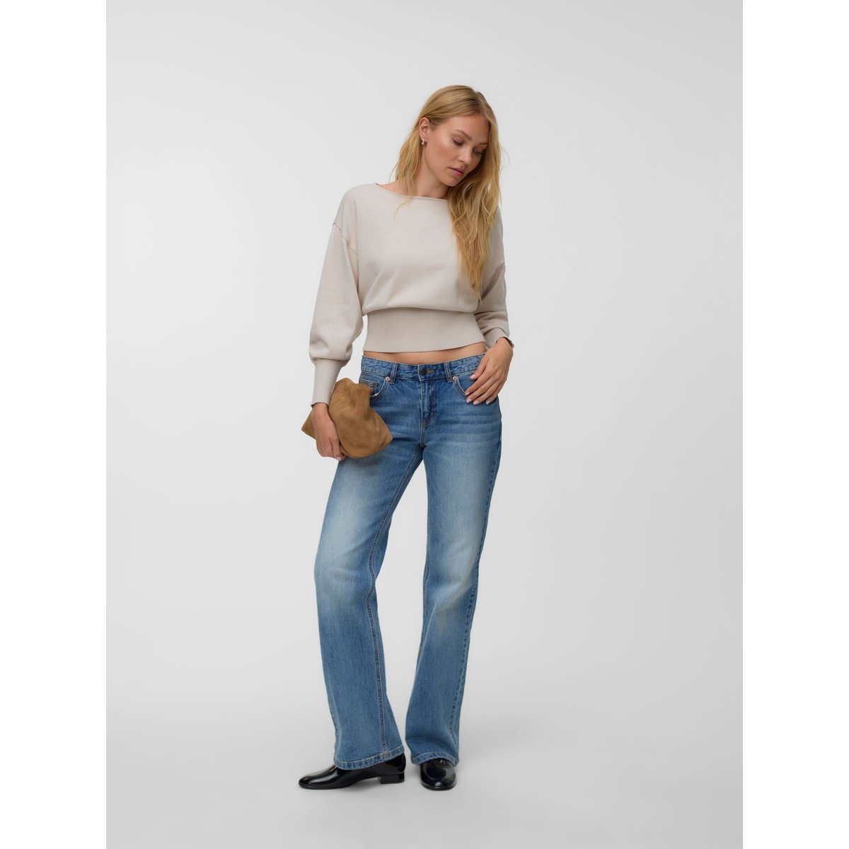 Pull En Maille pumice stone, VERO MODA