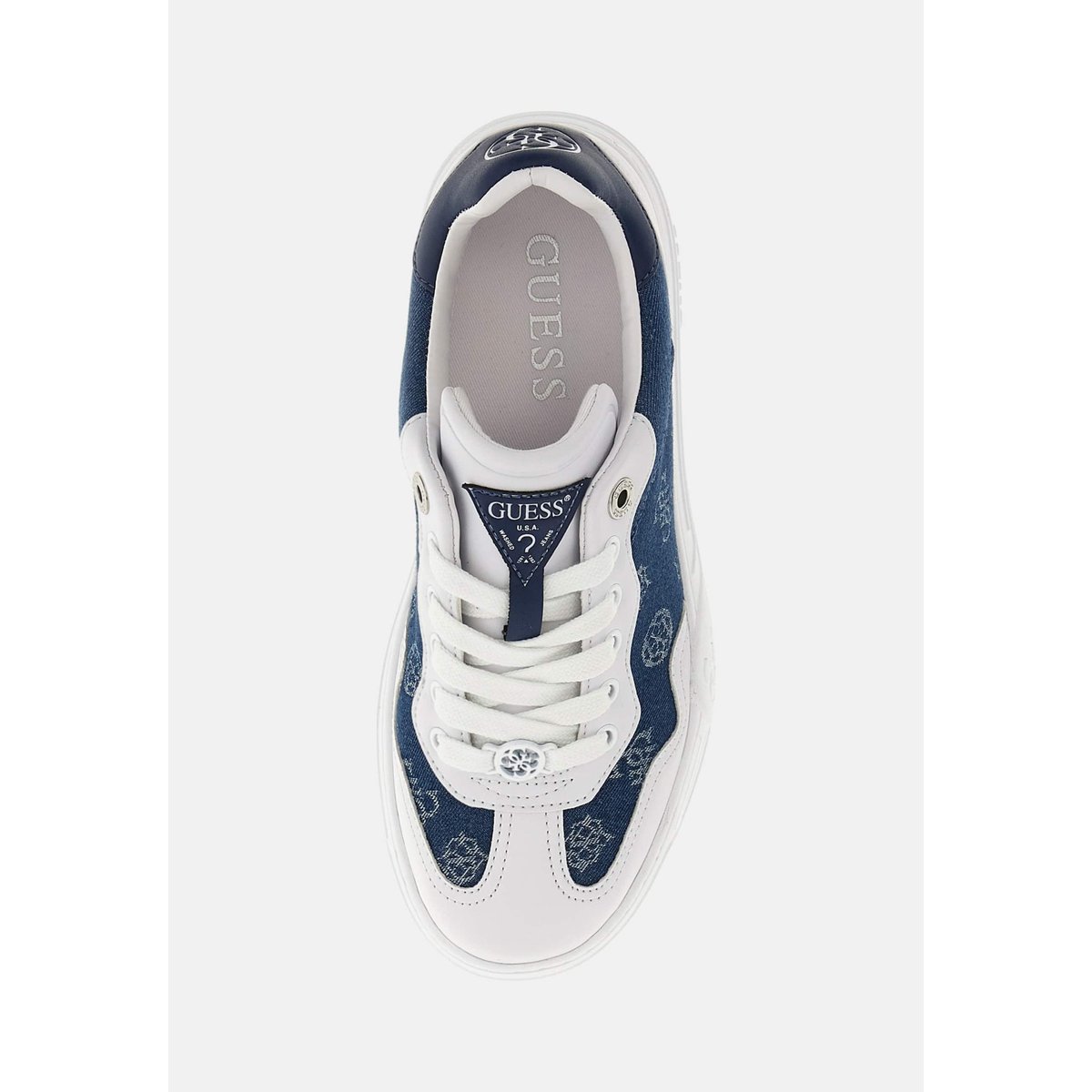 Sneakers Swole Logo 4G Pivoine bleu, GUESS